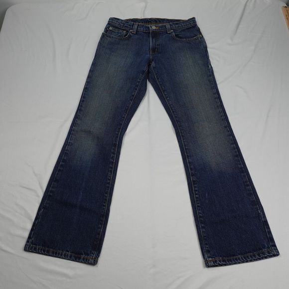 Ralph Lauren Jeans Women 4x30 Bootcut Blue Denim 5 Pocket Design Dark Wash - Picture 1 of 9